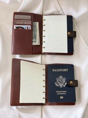MINT Louis Vuitton Small Ring Agenda Travel Planner Passport Credit Card Holder